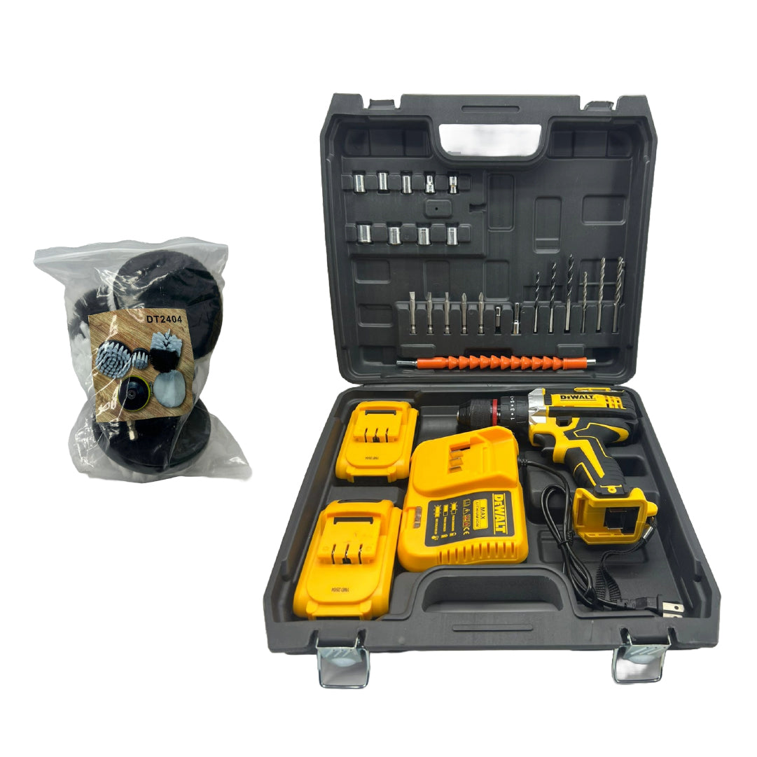 Combo Taladro DEWALT 68V -- Obsequio 4 Cepillos