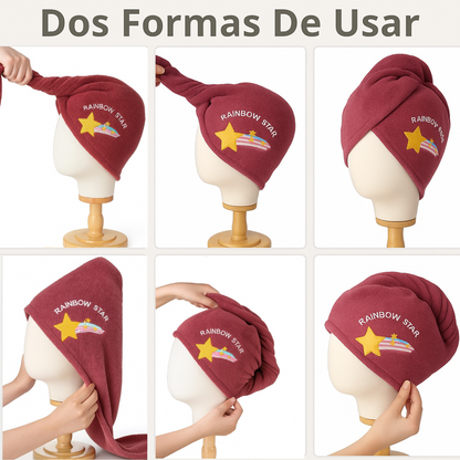 Toalla Secado rápido cabello diseño Paga 2 lleva 3
