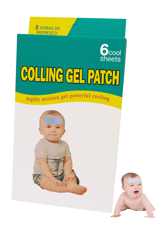 PAQUETE POR 6 PARCHES DE GEL PARA LA FIEBRE